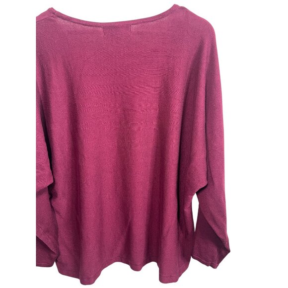 Carolyn Taylor Sweater Womens Knit Top Pullover Studded Dolman Plus Size 1X Fall - Picture 10 of 15